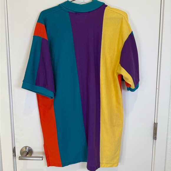 Southport Vintage Breckenridge Ski Resort Colorful Striped Men’s Polo Shirt Sz L - Picture 4 of 6